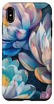 Coque pour iPhone XS Max Style de peinture à l'huile de fleurs de lotus Art Design