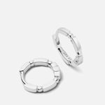 Daisy London Stacked Sterling Silver Huggie Hoop Earrings