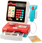 Cash Register Toy Kids Simulation Sounds Pretend Play Shopping Till Scanner with