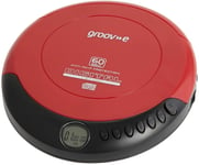Groov-e GVPS110 Retro Series Personal CD Player with Earphones - Red