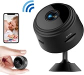 Rosvola Mini Camera Espion 720P Camera de Surveillance sans Fil avec Enregistrement WiFi Longue Batteries Micro Cachee Detection Mouvement et Vision Nocturne Spy Cam