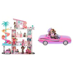 L.O.L. Surprise! OMG Fashion House Playset with 85+ Surprises & Surprise City Cruiser - Pink and Purple Sports Car with Fabulous Features and an Exclusive Doll BEEPS