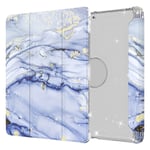 IPad 10.2 2021, 2020, 2019 etui - Marble Pattern-Blue