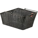 KLICKfix Unisex – Adult Rear Basket 2128051930 Rear Wheel Basket, Black, 44 x 24 x 20 cm