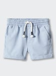 Mango Kids' Tulum Striped Cotton Shorts, Blue/White