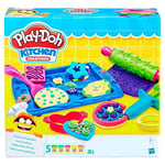 Play-Doh Kitchen Creations Coffret Biscuits en fête avec 10 Accessoires de Cuisine factices et pâte à Modeler