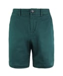 Lacoste Regular Fit Mens Green Bermuda Shorts Cotton - Size 34 (Waist)