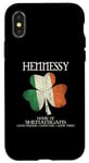 Coque pour iPhone X/XS Hennessy Nom de famille Irlande Maison irlandaise des shenanigans