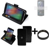 For Cubot Pocket 3 protective case + Bumper black cover bag wallet flipstyle Cas