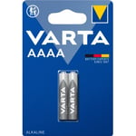 Varta Professional -alkalibatteri, 2 st AAAA / LR61 batterier
