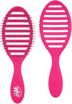Wet Brush Speed Dry Detangler (Pink)- Ergonomic, Heat Flex Bristles, Blow Dry, 
