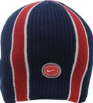 Nike Beanie Hat NEW 568475 Navy Red Stripes Mens Adult Unisex