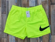 Nike Sportswear Repeat Woven Swim Lined Sport Shorts Mens XXL Volt Black RRP £40