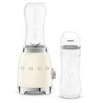 Smeg PFB01CRUK Mini Blender & Smoothie Maker - Cream