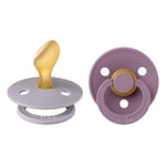 BIBS® Nappar Colour Anatomical Teat Fossil Grey & Mauve 6-18 månader, 2 st.