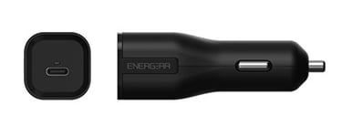 Energear E10270A1CBLK-FR Chargeur Voiture Universel pour Appareil USB Type-C Noir Classique