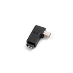 System-S Adaptateur Micro USB Femelle vers Mini USB mâle coudé à 90°