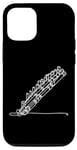 Coque pour iPhone 13 Pro Pan Flûtes Line Art For Musiciens Pan Flûte