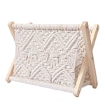 Magazine Racks for The Living Room Macrame Storage Organizer Book Rack, for Bedroom, Bathroom, Nursery, Entrance Hall, Store Mail, Directories and Files, Towels, Tablet Baby Bookshelf