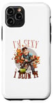 Coque pour iPhone 11 Pro I'm sexy and I blow it funny leaf blower dad blague