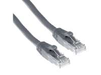 ACT Grey 15 meter U/UTP CAT6A patch cable snagless with RJ45 connectors