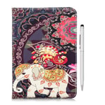 iVOYI Case for Kindle Paperwhite E-Reader Case Protective Smart Wallet Flip Stand Dual Layer Cover with Auto Sleep/WakeElephant Mandala