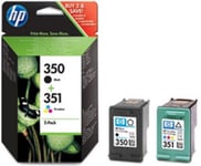 Original HP 350 351 Black Colour Color Printer Ink Cartridges C4480 C4485 C4580