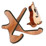Gitarrställ Trä Tjock Universal,eidoct Trä X-ram Robust Instrumentställ Med Mjuka Läderkanter För Akustiska Klassiska Basgitarrer