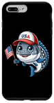 Coque pour iPhone 7 Plus/8 Plus Drapeau américain américain 4 juillet pour garçons et filles