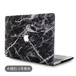 Adapté pour ordinateur portable air13 housse de protection ordinateur Apple 14 pouces Apple notebook coque de protection case-marbre LH535-1 noir-creux 2023Air15 (A2941)