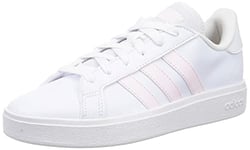 adidas Femme Grand TD Lifestyle Court Casual Shoes Sneaker, FTWR White/Almost Pink/FTWR White, 41 1/3 EU