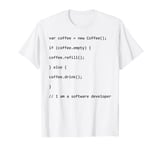 Funny Coffee Coder Coding Caffein Computer Science Nerd Gift T-Shirt