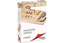 Cayro - Master Mind - + 7 Ans - Maquette en Bois colorée - Jeu de société - Idéal pour Enfants et Adultes - Trouvez la Bonne Combinaison - 2 Joueurs