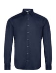 Michael Kors 2Ply Stretch Twill Slim Fit Shirt Marinblå