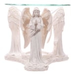 Puckator ANG116 Praying Angel Oil Burner White 11 x 12 x 10 cm, Mixed, Height 10cm Width Depth 11cm Dish Diameter 12cm