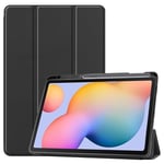 Samsung Galaxy Tab S6 Lite Tri-fold Fodral med pennhållare, Svart