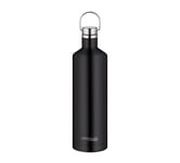 ThermoCafé 4070.232.075 Stainless Steel Drinking Bottle Traveler Bottle Black 750 ml Stainless Steel Thermos Flask, Leak-Proof to Carbonated Acid, 12 Hours Hot, 24 Hours Cold, Water Bottle BPA-Free