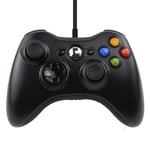 Le Noir Manche De Jeu Filaire Xbox360 Slim / Fat / E, Pc De Console Usb Pour La Console, Avec Système Win7 / 360, Joystick Pour Xbox 8/10