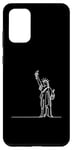 Coque pour Galaxy S20+ One Line Art Dessin Lady Liberty