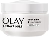 Olay Anti-Wrinkle Firm and Lift Anti-Ageing Moisturiser Night Cream - 50 Ml