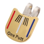 freneci Golf Cap Clip One Putt Ball Marker Suit pour Golf Cap Visor Friends Family
