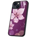 iPhone 13 - Skal/Mobilskal Vit Blomma multifärg