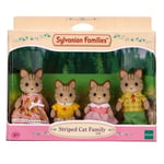 Figurines Epoch d'Enfance Famille chat tigre Sylvanian