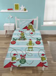 The Grinch It's That Time Again Duvet Cover Set Kid Christmas Bedding