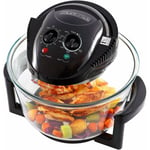 Electric Halogen Oven Multi-function Glass Cooker Non-stick Family Size 1400W UK