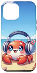 iPhone 12 Pro Max Kawaii Crab Headphones: The Crab's Rhythm Case
