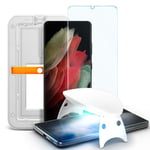 Spigen Glas.tR Platinum 2.0 Tempered Glass Screen Protector for Samsung Galaxy S21 Ultra - 1 Pack