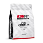 ICONFIT, Whey Protein 80, Chocolate, 1kg