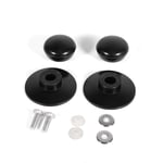 Pot Lid Knobs, 2Pcs Black Kitchen Cookware Saucepan Kettle Lid Replacement Knobs Cover Holding Handles with Screws for All Makes and Models of Cookware/Saucepan