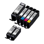 Compatible Multipack Canon Pixma TS5051 Printer Ink Cartridges (7 Pack) -0331C001